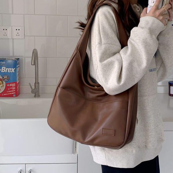 Fashion Tote Bag Large Capacity Casual Shoulder Bag Women's Commuting Handbag College Student - Image 6