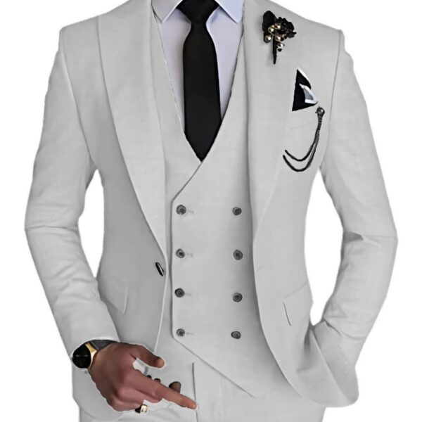 Business Casual Men's Three-piece Suit - Image 4
