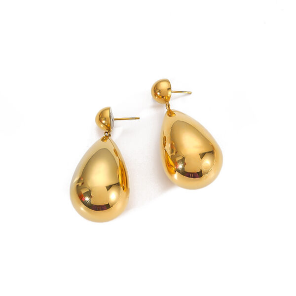 18K Gold Stainless Steel Dropper Earrings Eardrops - Image 2