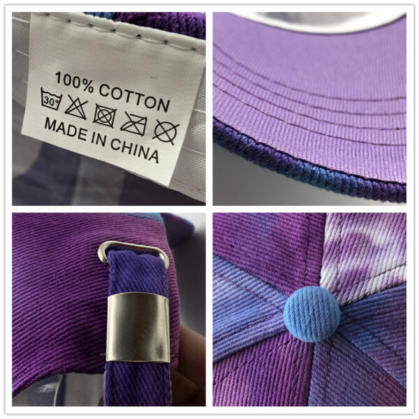 Tie-dye Baseball Peaked Cap Outdoor Casual Sun-proof Hat - Image 3