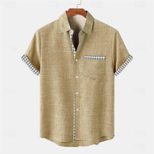 Ocean Fish Pattern Lapel Loose Casual Short Sleeve