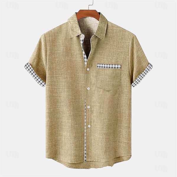 Ocean Fish Pattern Lapel Loose Casual Short Sleeve