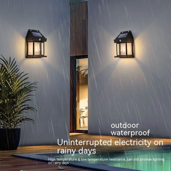 Outdoor Solar  Waterproof Tungsten Induction Garden Wall Lamp - Image 5