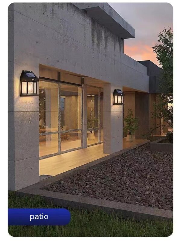 Outdoor Solar  Waterproof Tungsten Induction Garden Wall Lamp - Image 7