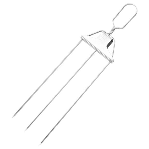 3-Prong Skewer Stick Needles Kebab 3 Way Forks Stainless Steel Barbecue Grill Fork Household BBQ Non-stick - Image 6