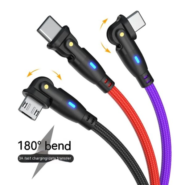 New Product Bending 180 Degrees Data Cable Android TYPEC3A Fast Charge Data Cable - Image 6