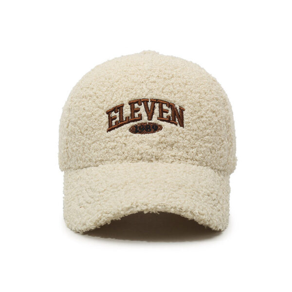Winter Lambskin Thickened Warm Baseball Cap - Image 9