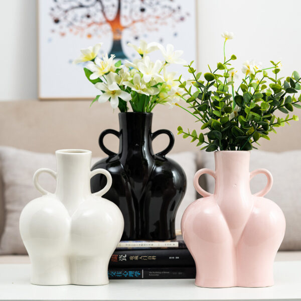 Artificial Human Body Art Vase  Arrangement Hydroponic Flower Plant - Image 2
