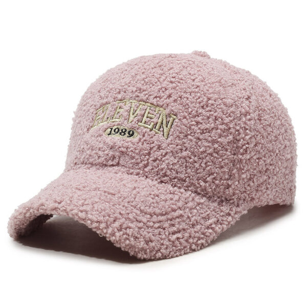 Winter Lambskin Thickened Warm Baseball Cap - Image 8